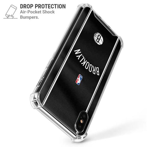 NBA Brooklyn Nets Jersey iPhone XS Max Clear Case